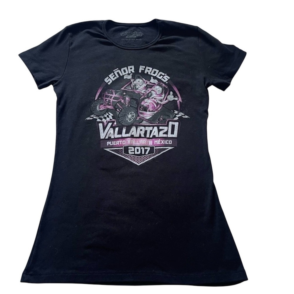 Black Señor Frog's Vallarta T-Shirt